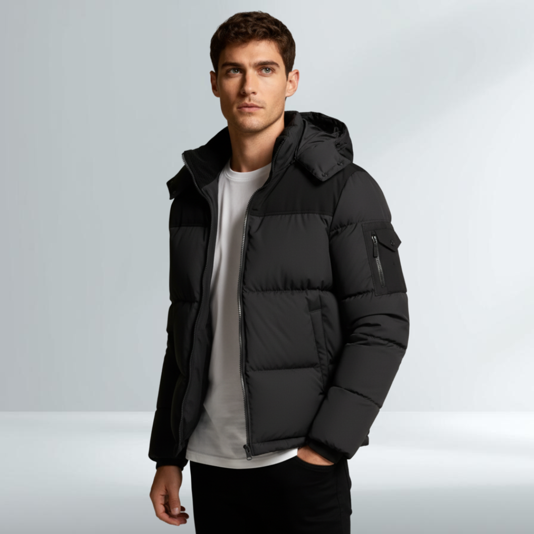 Cappotto Elegante Invernale da Uomo Nero